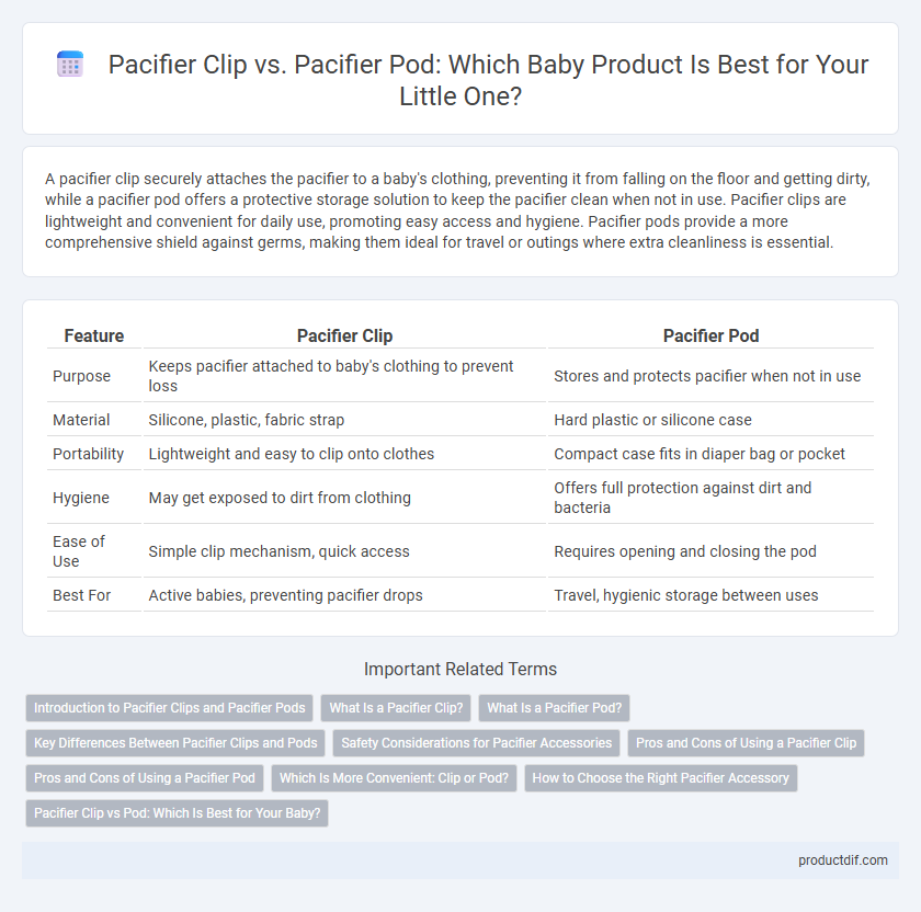 Pacifier Clip vs. Pacifier Pod: Which Baby Product Is Best for Your Little One?