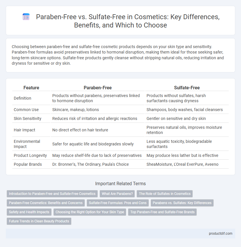Paraben-Free vs. Sulfate-Free in Cosmetics: Key Differences, Benefits, and Which to Choose