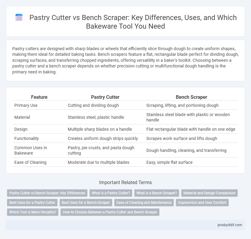 Pastry Cutter vs Bench Scraper: Key Differences, Uses, and Which Bakeware Tool You Need
