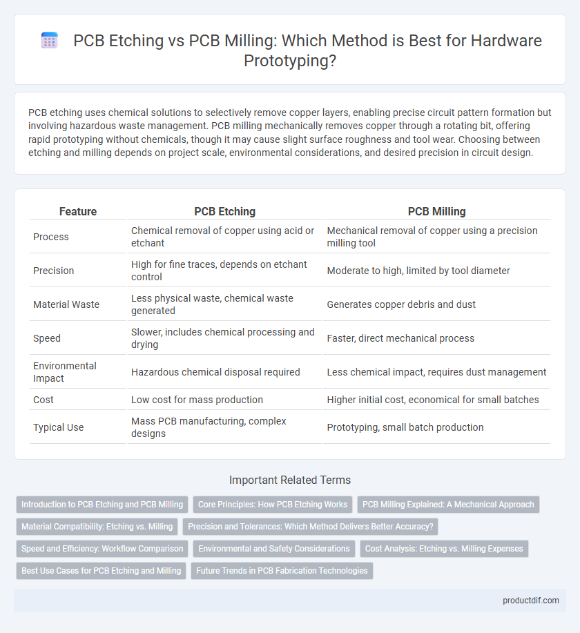 PCB Etching vs PCB Milling: Which Method is Best for Hardware Prototyping?