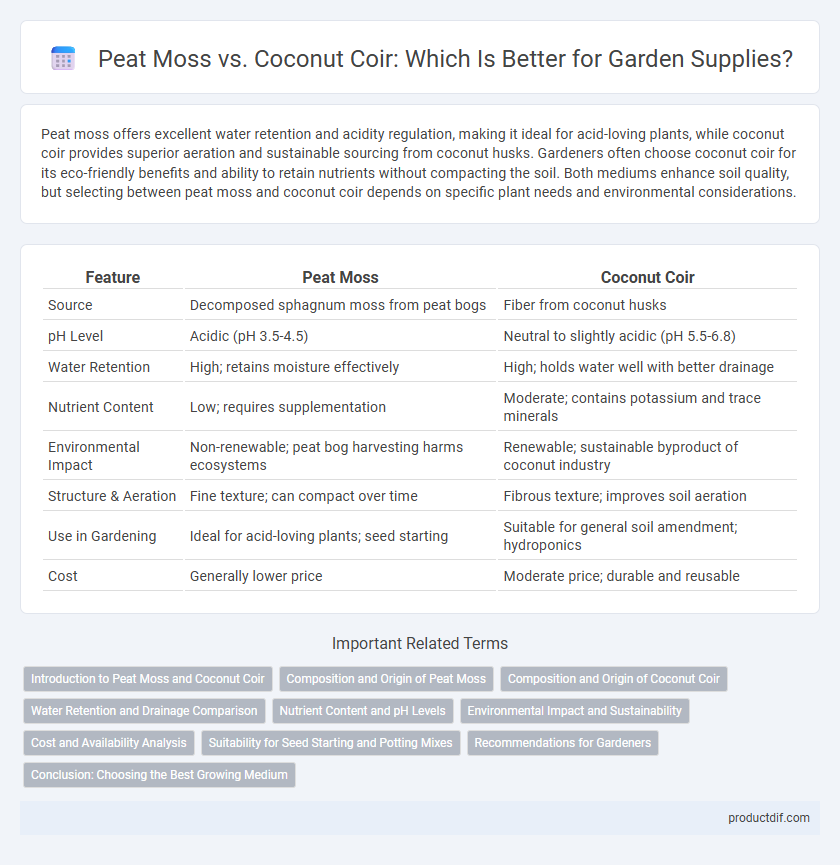 Peat Moss vs. Coconut Coir: Which Is Better for Garden Supplies?