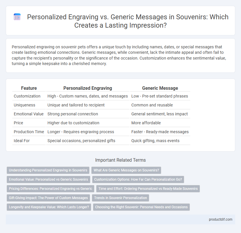 Personalized Engraving vs. Generic Messages in Souvenirs: Which Creates a Lasting Impression?