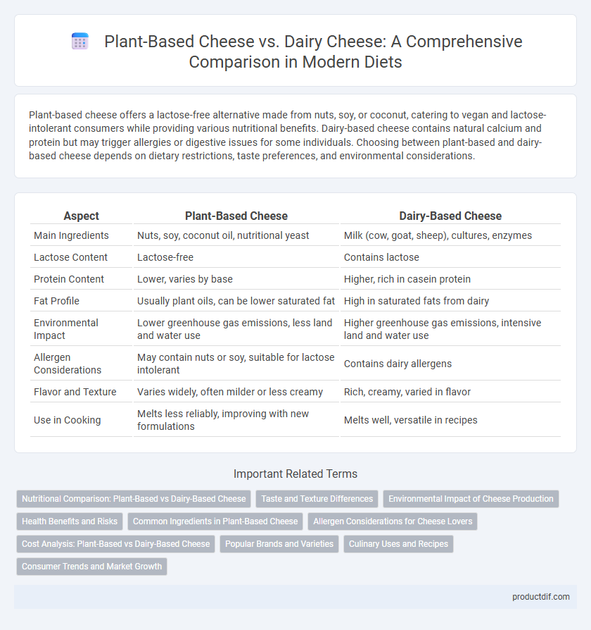 Plant-Based Cheese vs. Dairy Cheese: A Comprehensive Comparison in Modern Diets