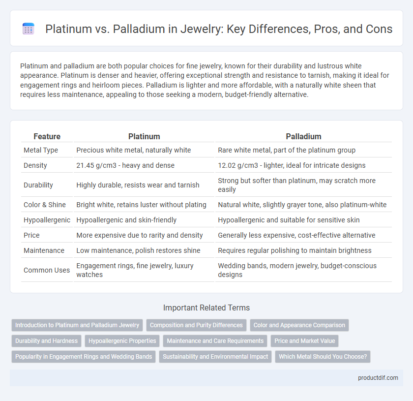 Platinum vs. Palladium in Jewelry: Key Differences, Pros, and Cons