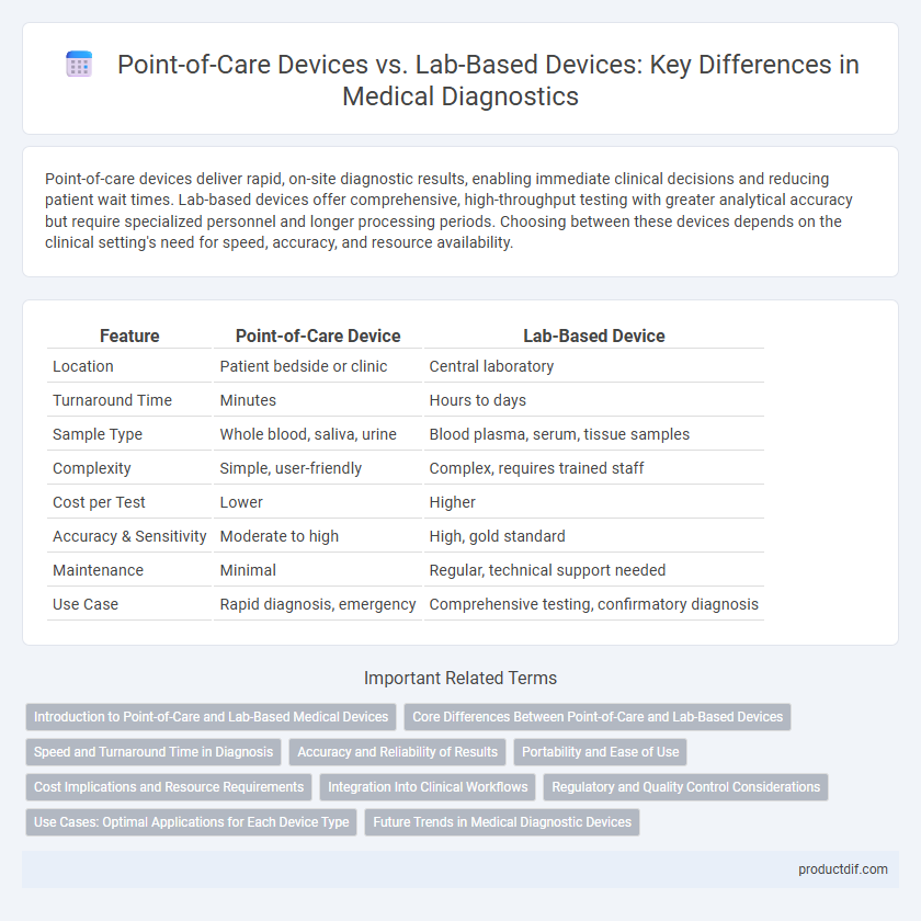 Point-of-Care Devices vs. Lab-Based Devices: Key Differences in Medical Diagnostics