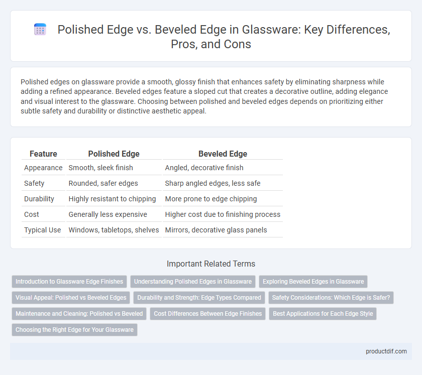 Polished Edge vs. Beveled Edge in Glassware: Key Differences, Pros, and Cons