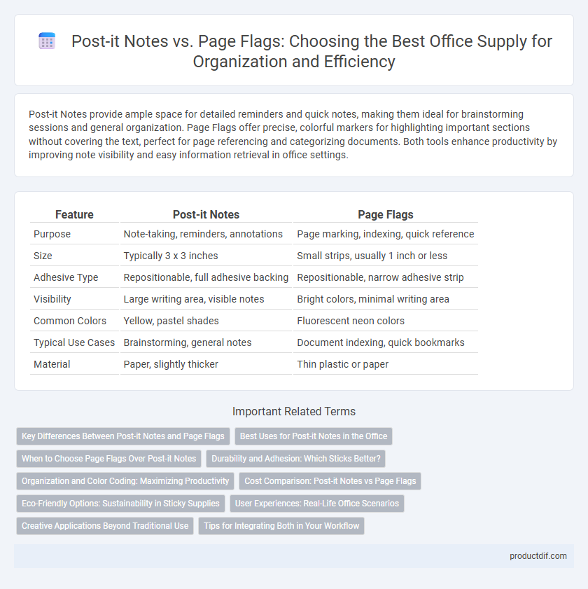 Post-it Notes vs. Page Flags: Choosing the Best Office Supply for Organization and Efficiency