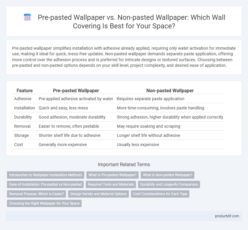 Pre-pasted Wallpaper vs. Non-pasted Wallpaper: Which Wall Covering Is Best for Your Space?