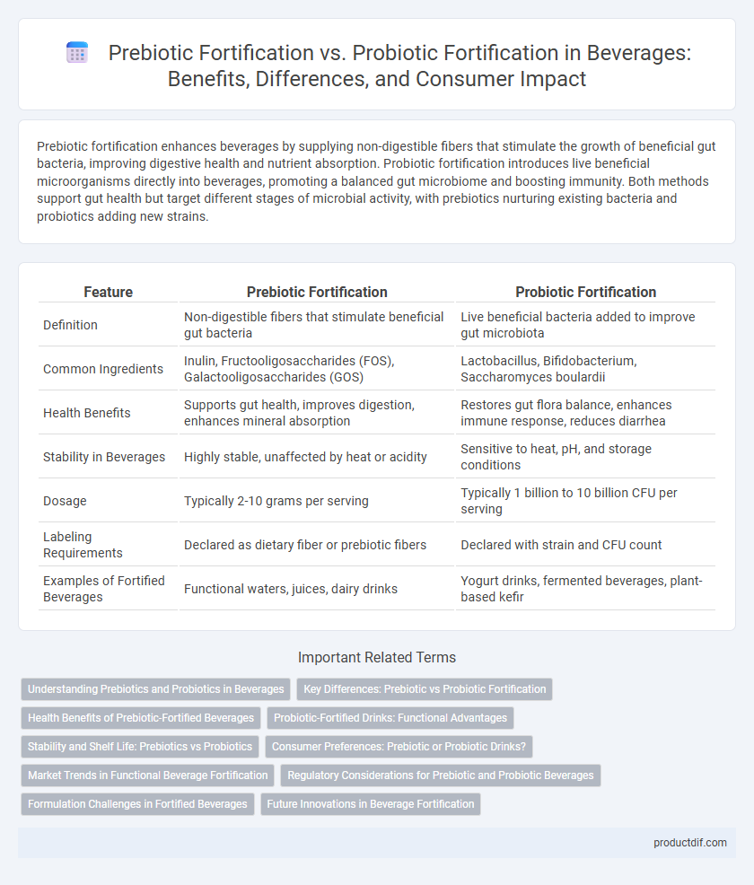 Prebiotic Fortification vs. Probiotic Fortification in Beverages: Benefits, Differences, and Consumer Impact