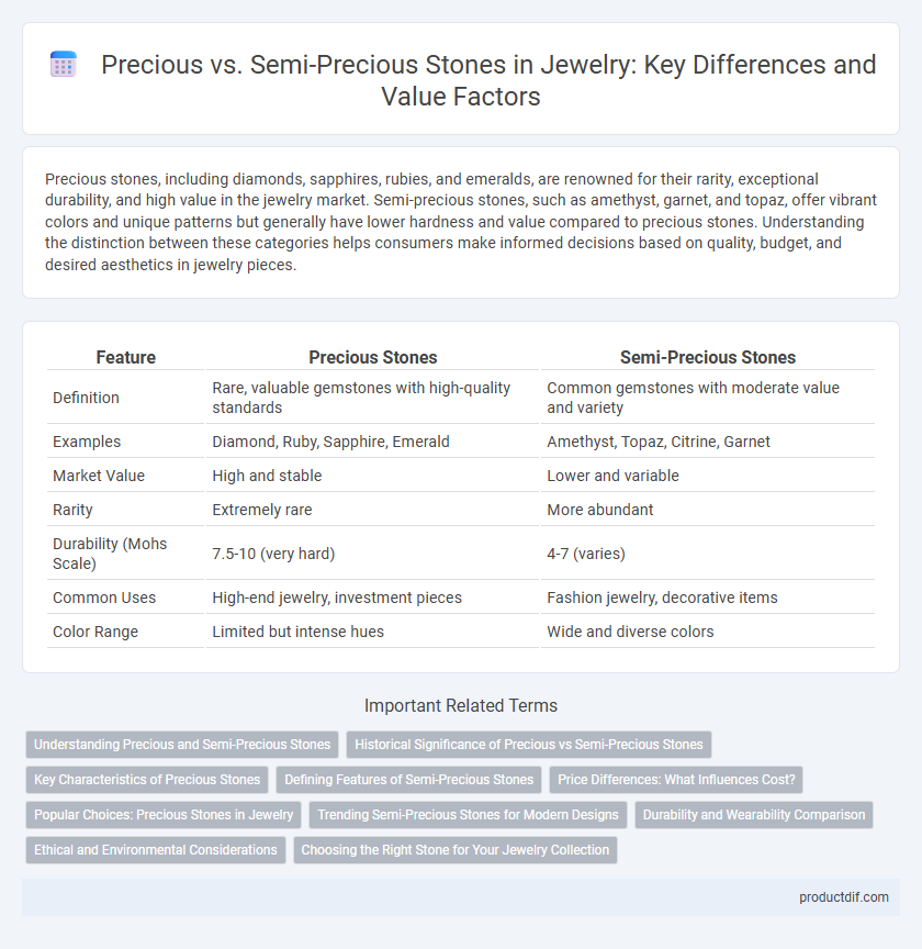 Precious vs. Semi-Precious Stones in Jewelry: Key Differences and Value Factors