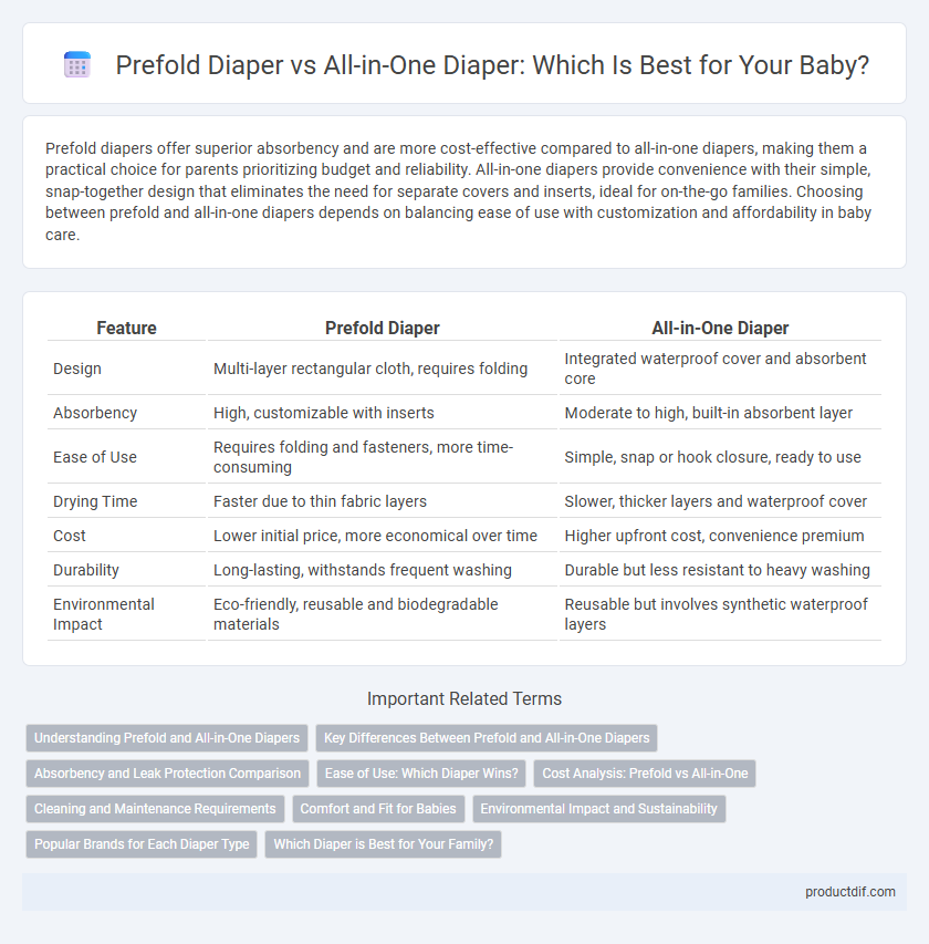 Prefold Diaper vs All-in-One Diaper: Which Is Best for Your Baby?