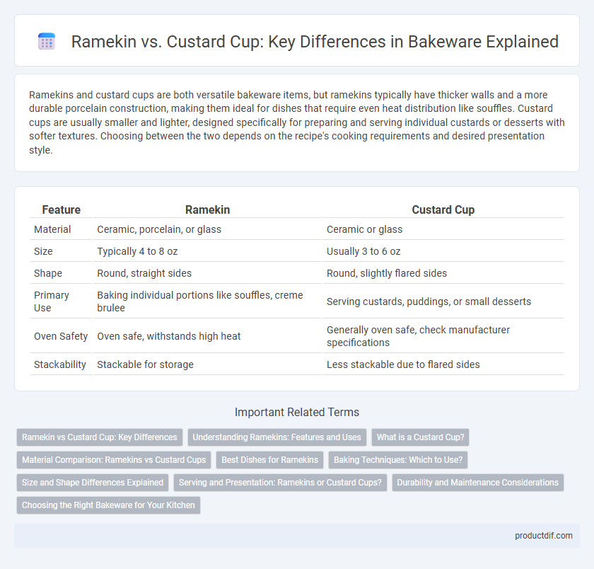 Ramekin vs. Custard Cup: Key Differences in Bakeware Explained