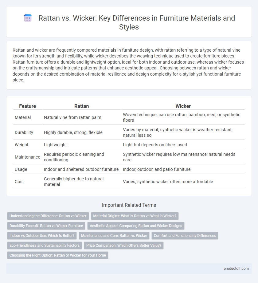 Rattan vs. Wicker: Key Differences in Furniture Materials and Styles