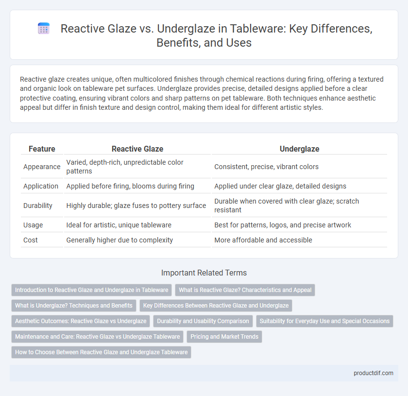 Reactive Glaze vs. Underglaze in Tableware: Key Differences, Benefits, and Uses