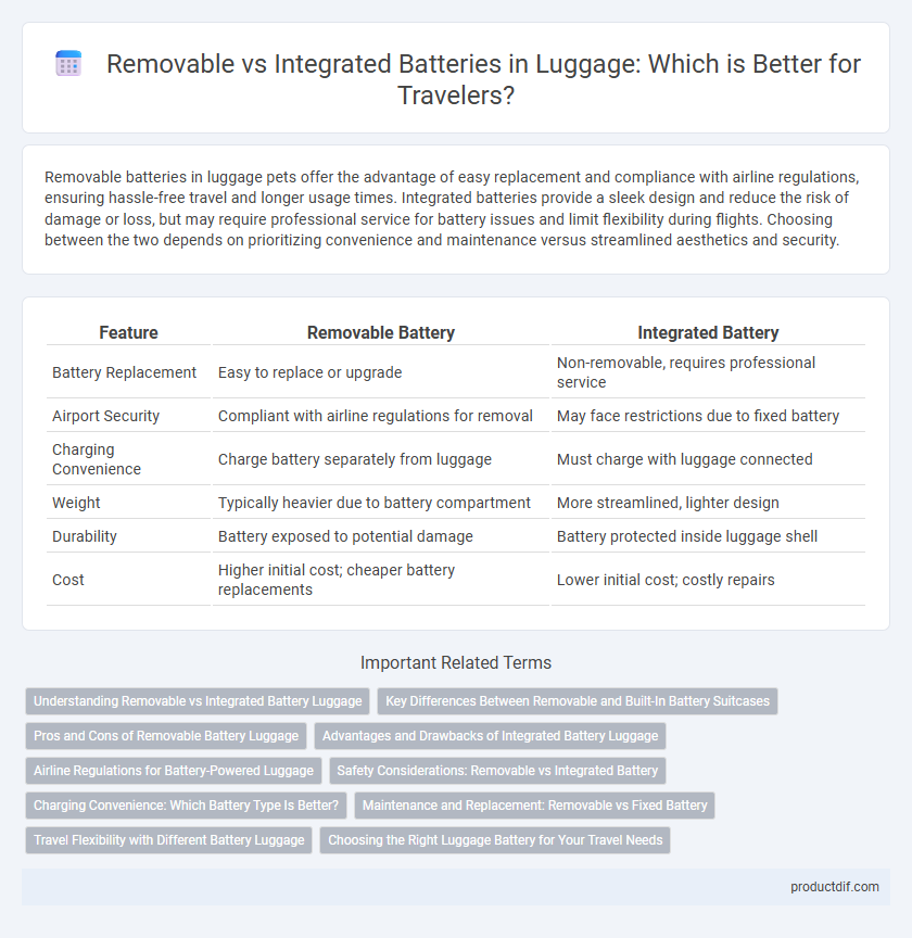 Removable vs Integrated Batteries in Luggage: Which is Better for Travelers?
