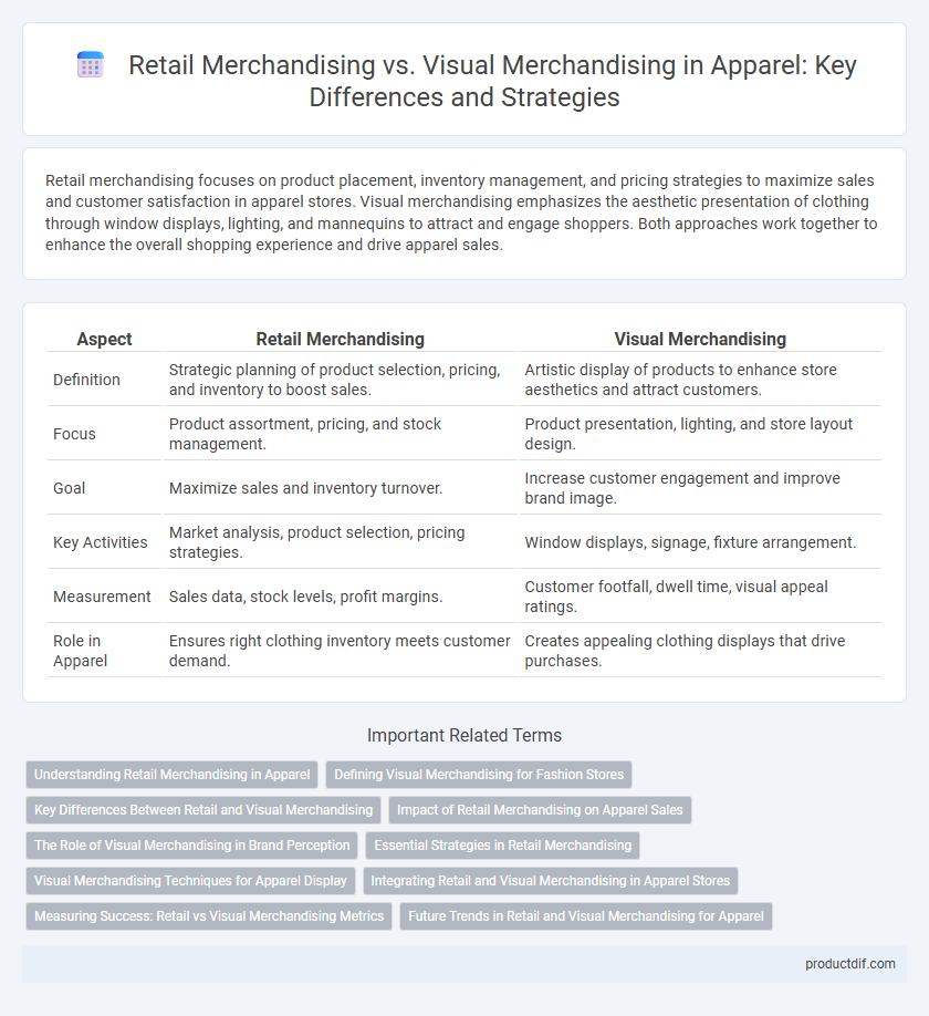 Retail Merchandising vs. Visual Merchandising in Apparel: Key Differences and Strategies