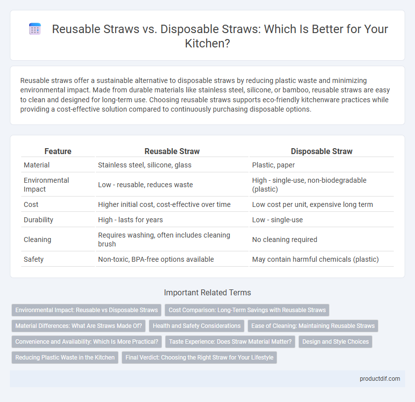 Reusable Straws vs. Disposable Straws: Which Is Better for Your Kitchen?