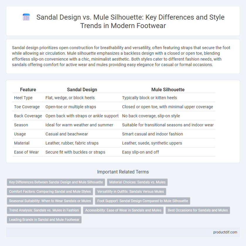 Sandal Design vs. Mule Silhouette: Key Differences and Style Trends in Modern Footwear
