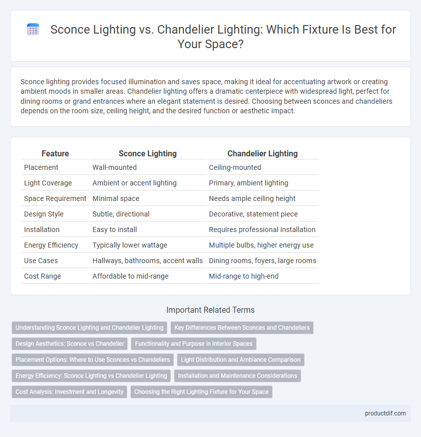 Sconce Lighting vs. Chandelier Lighting: Which Fixture Is Best for Your Space?