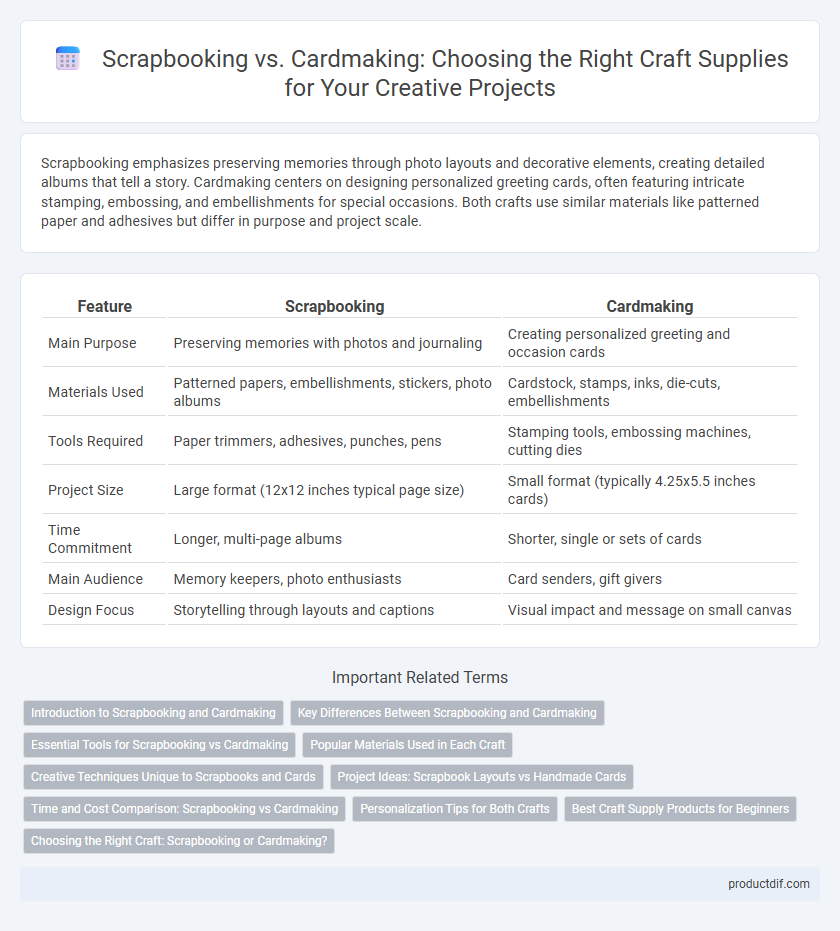 Scrapbooking vs. Cardmaking: Choosing the Right Craft Supplies for Your Creative Projects