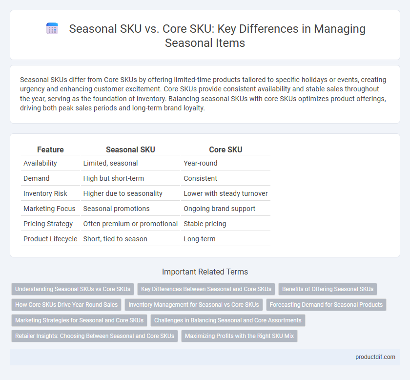 Seasonal SKU vs. Core SKU: Key Differences in Managing Seasonal Items