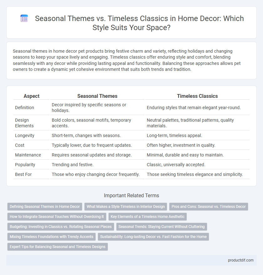Seasonal Themes vs. Timeless Classics in Home Decor: Which Style Suits Your Space?