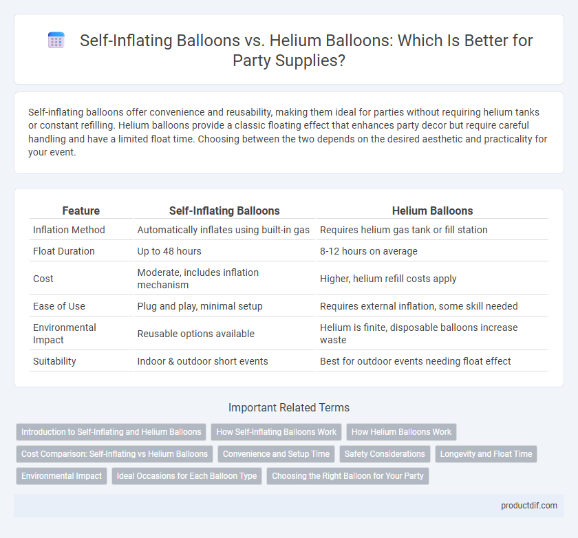 Self-Inflating Balloons vs. Helium Balloons: Which Is Better for Party Supplies?