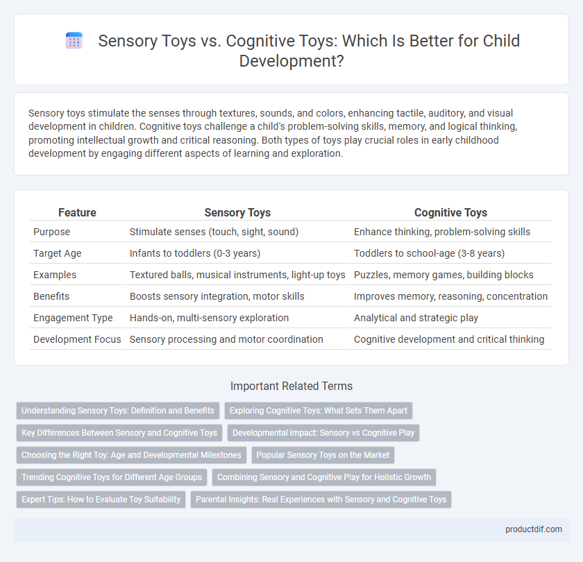 Sensory Toys vs. Cognitive Toys: Which Is Better for Child Development?