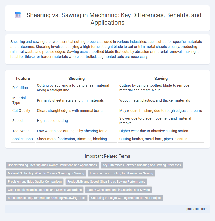 Shearing vs. Sawing in Machining: Key Differences, Benefits, and Applications