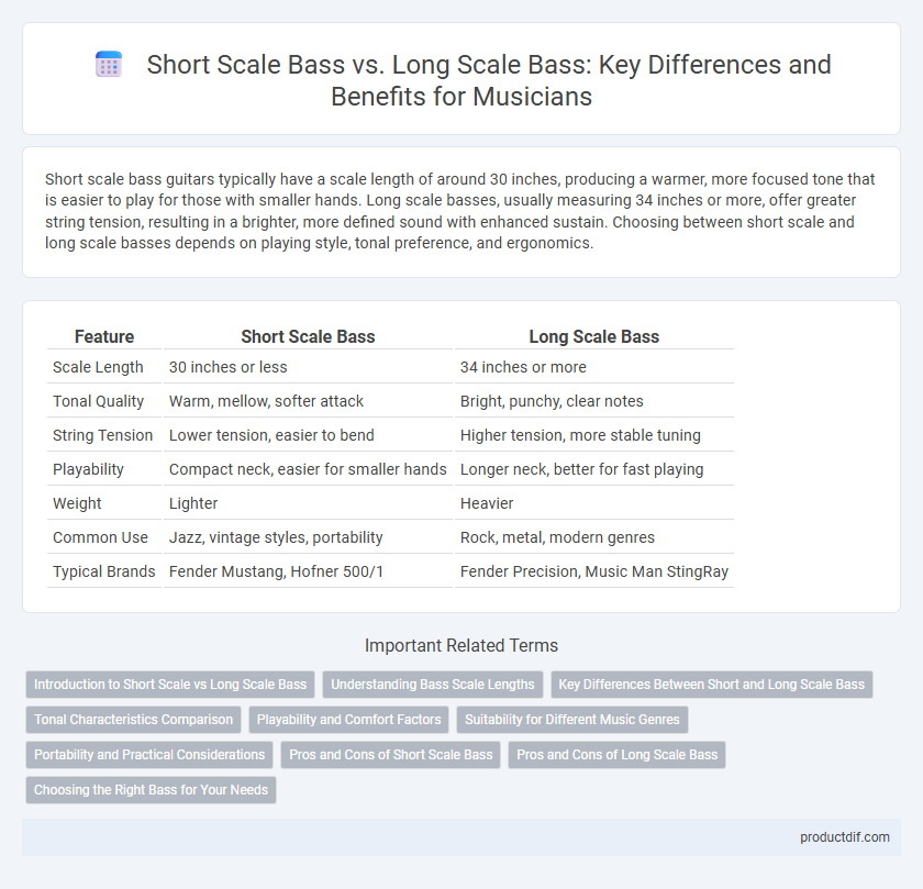 Short Scale Bass vs. Long Scale Bass: Key Differences and Benefits for Musicians