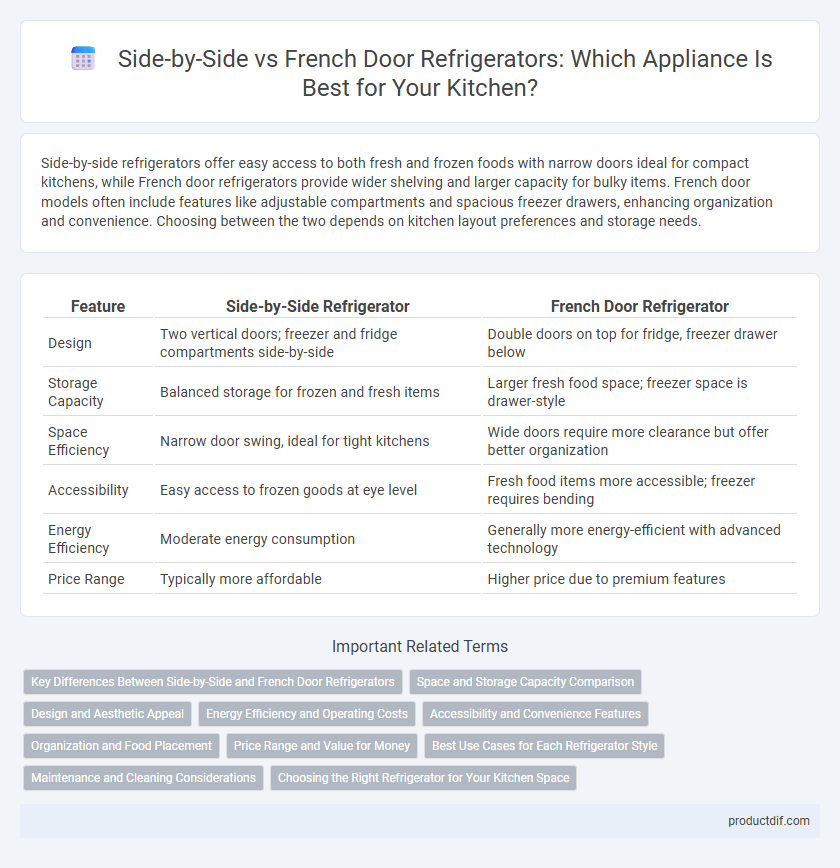 Side-by-Side vs French Door Refrigerators: Which Appliance Is Best for Your Kitchen?