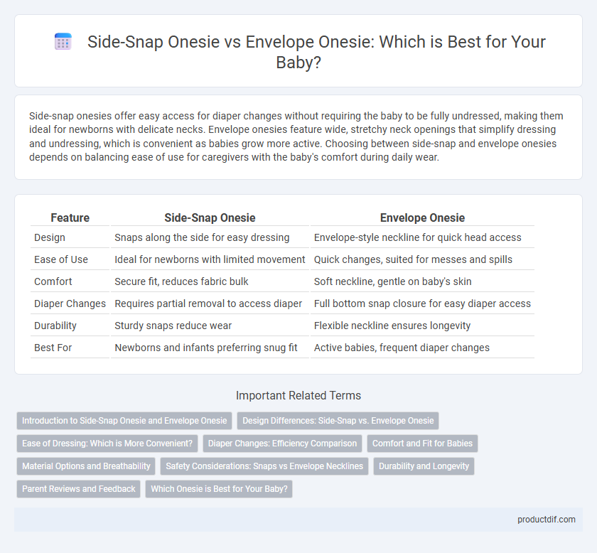 Side-Snap Onesie vs Envelope Onesie: Which is Best for Your Baby?