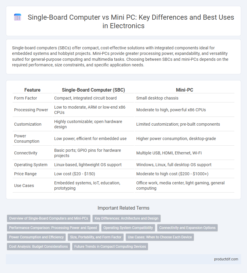 Single-Board Computer vs Mini PC: Key Differences and Best Uses in Electronics