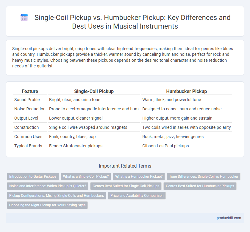 Single-Coil Pickup vs. Humbucker Pickup: Key Differences and Best Uses in Musical Instruments