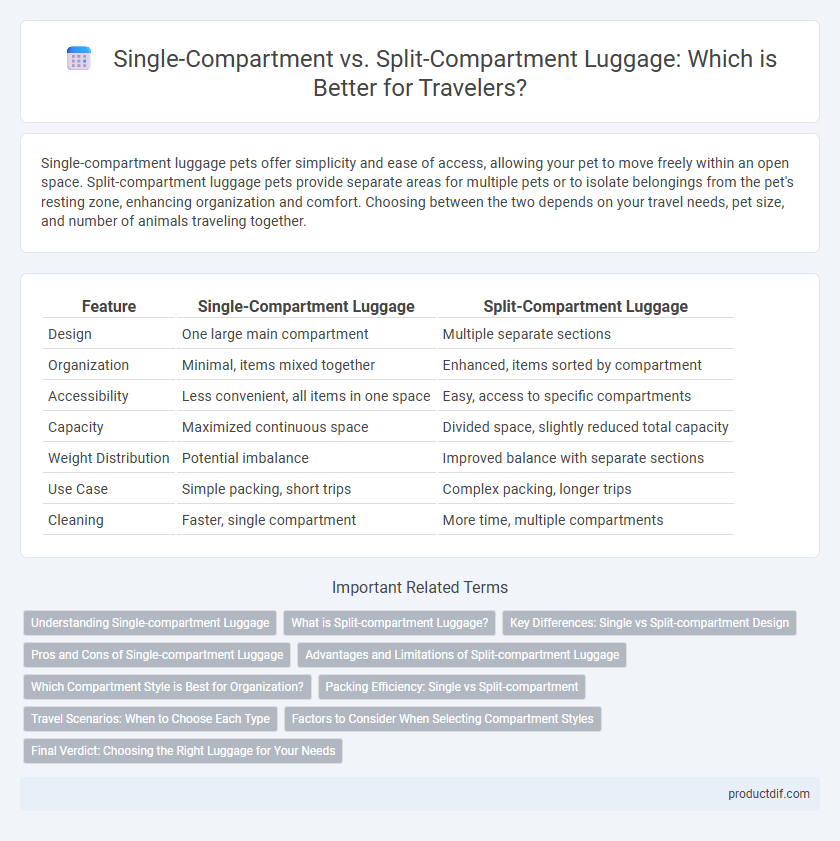 Single-Compartment vs. Split-Compartment Luggage: Which is Better for Travelers?