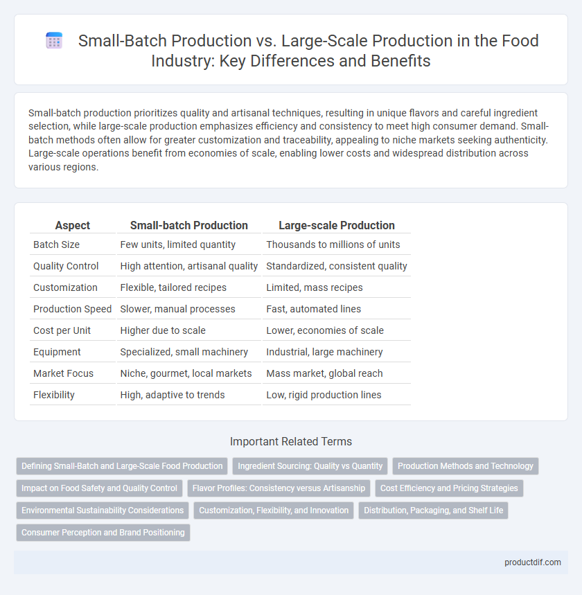 Small-Batch Production vs. Large-Scale Production in the Food Industry: Key Differences and Benefits