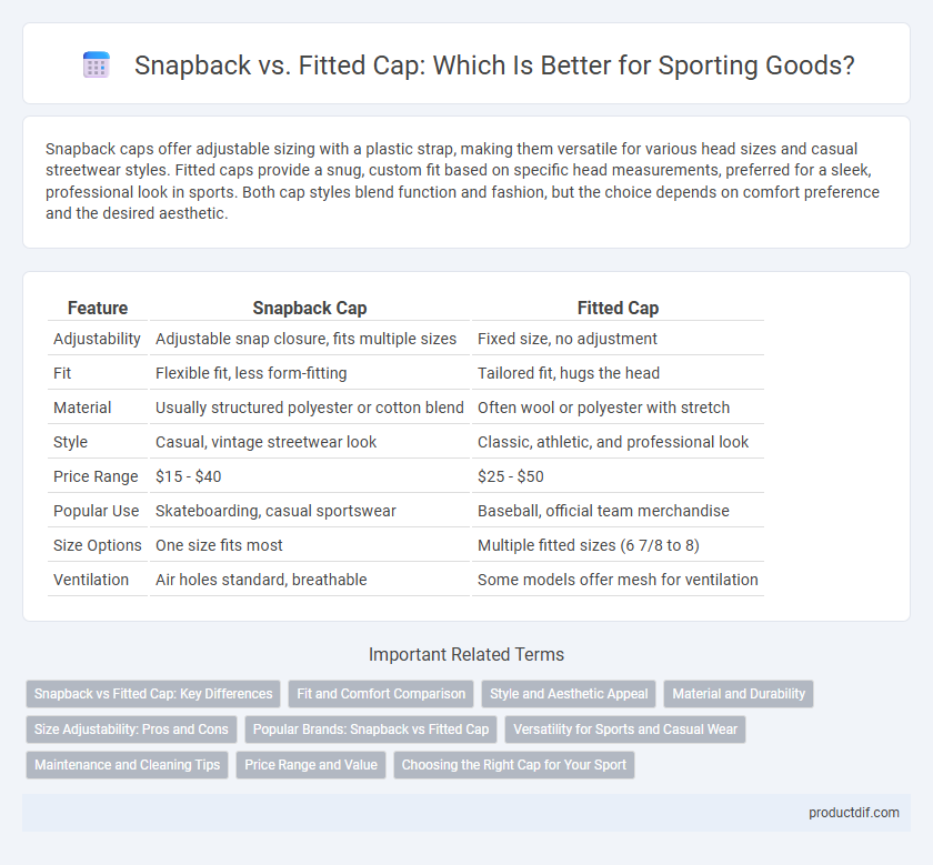 Snapback vs. Fitted Cap: Which Is Better for Sporting Goods?