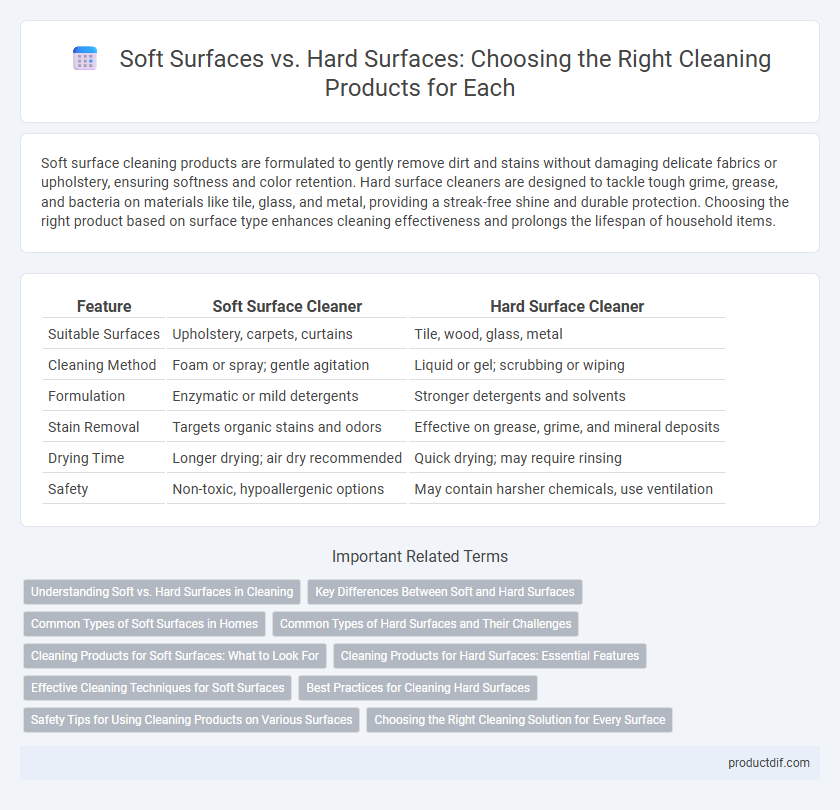 Soft Surfaces vs. Hard Surfaces: Choosing the Right Cleaning Products for Each