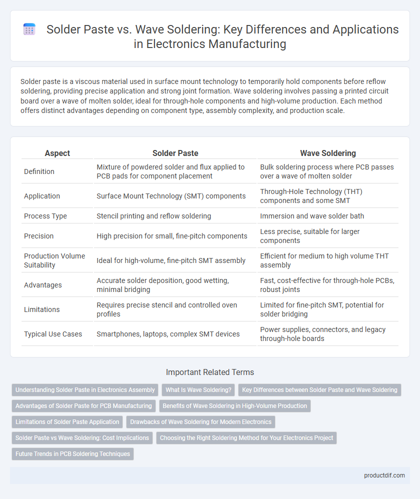 Solder Paste vs. Wave Soldering: Key Differences and Applications in Electronics Manufacturing