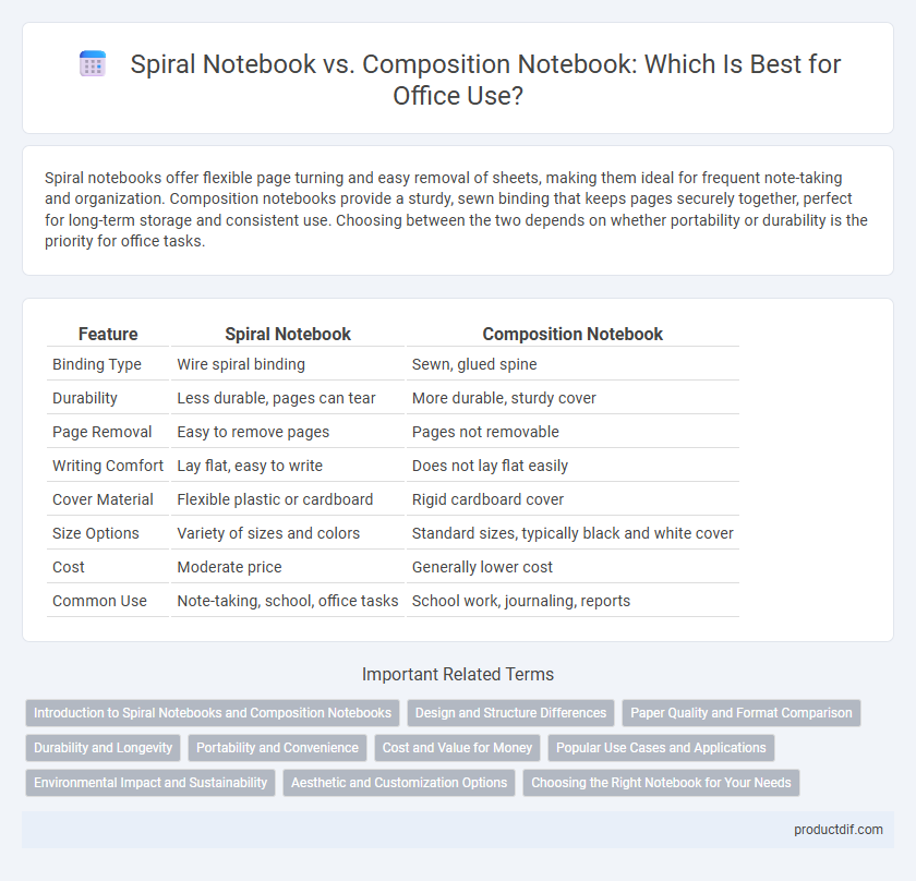 Spiral Notebook vs. Composition Notebook: Which Is Best for Office Use?