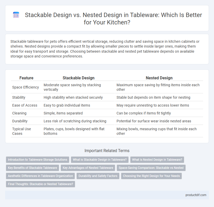 Stackable Design vs. Nested Design in Tableware: Which Is Better for Your Kitchen?
