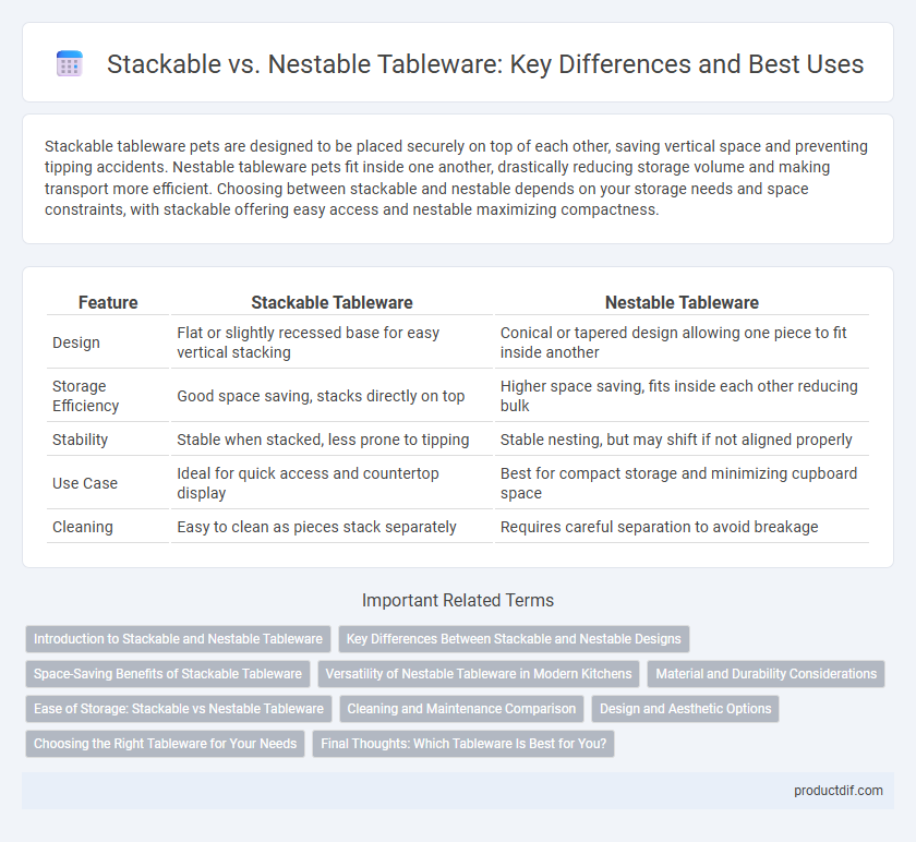 Stackable vs. Nestable Tableware: Key Differences and Best Uses