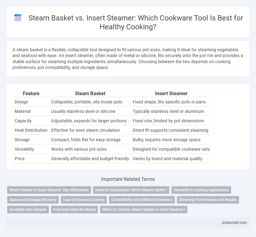 Steam Basket vs. Insert Steamer: Which Cookware Tool Is Best for Healthy Cooking?