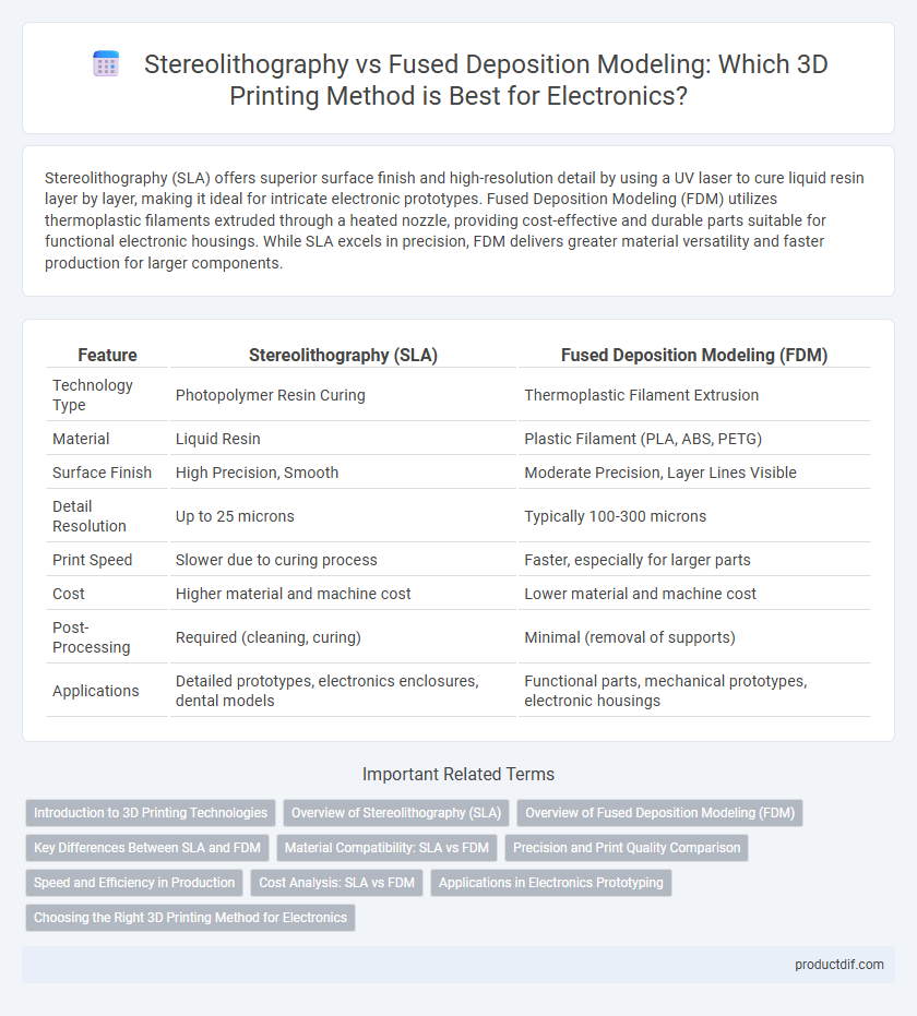 Stereolithography vs Fused Deposition Modeling: Which 3D Printing Method is Best for Electronics?