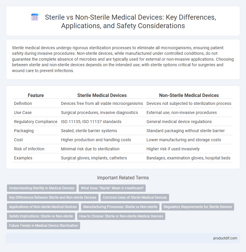 Sterile vs Non-Sterile Medical Devices: Key Differences, Applications, and Safety Considerations