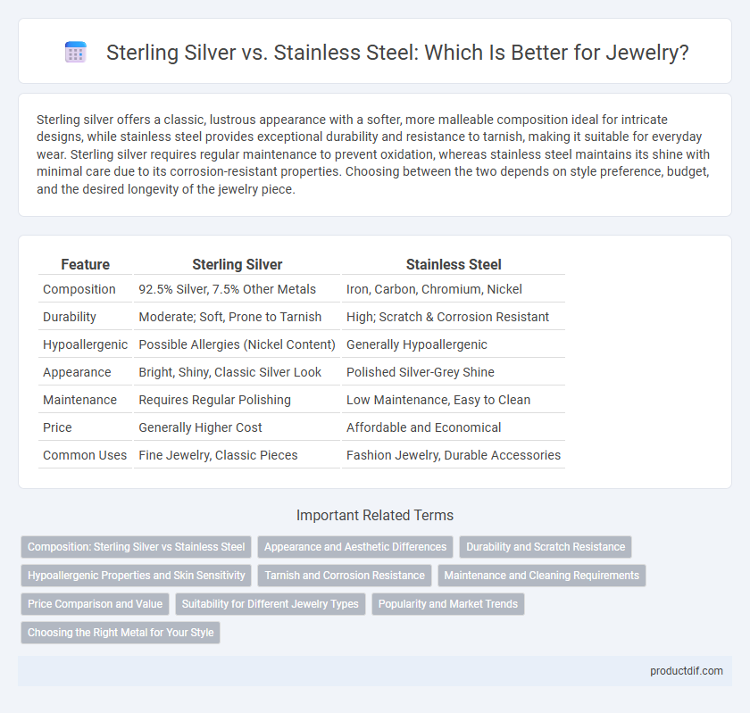 Sterling Silver vs. Stainless Steel: Which Is Better for Jewelry?