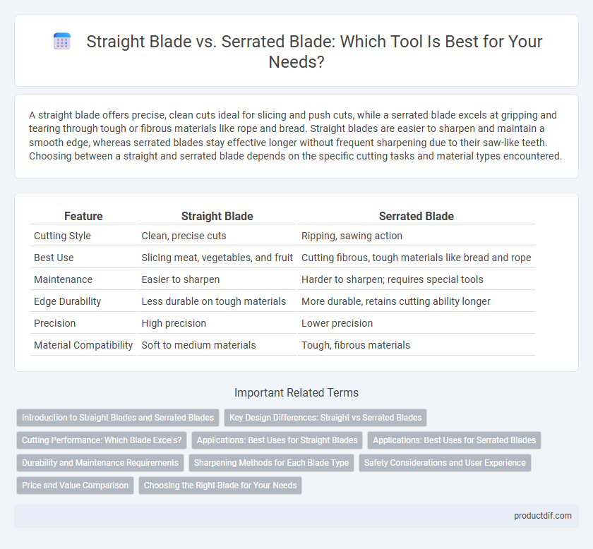 Straight Blade vs. Serrated Blade: Which Tool Is Best for Your Needs?