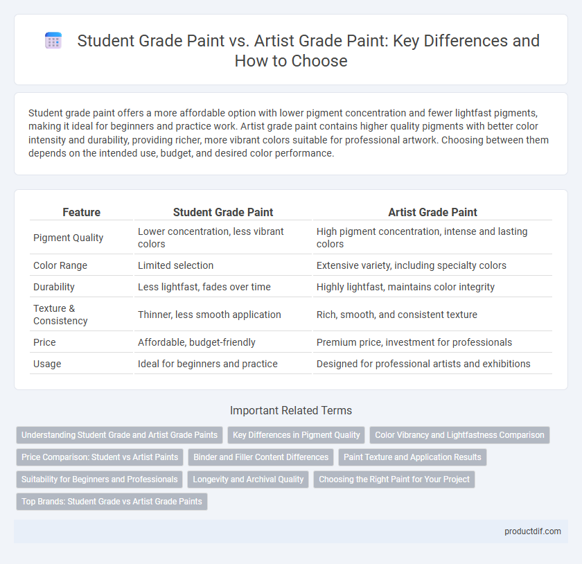 Student Grade Paint vs. Artist Grade Paint: Key Differences and How to Choose
