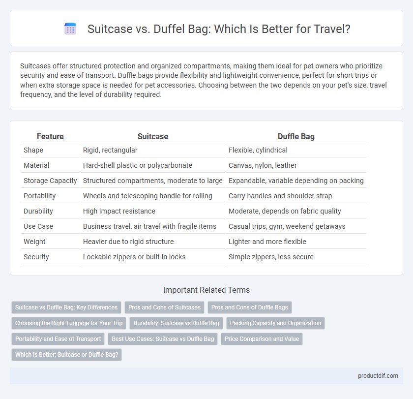Suitcase vs. Duffel Bag: Which Is Better for Travel?