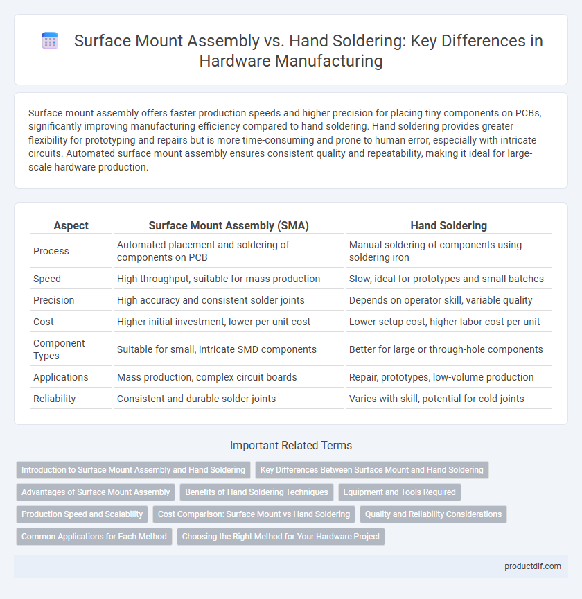 Surface Mount Assembly vs. Hand Soldering: Key Differences in Hardware Manufacturing